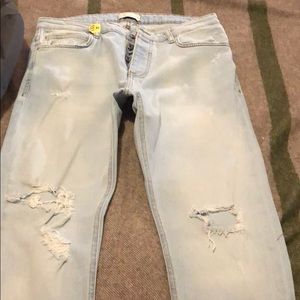 Zara ripped pants